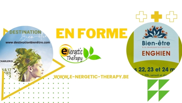je serai aux Salons Bien-être en Mars : Charleroi et Enghien !